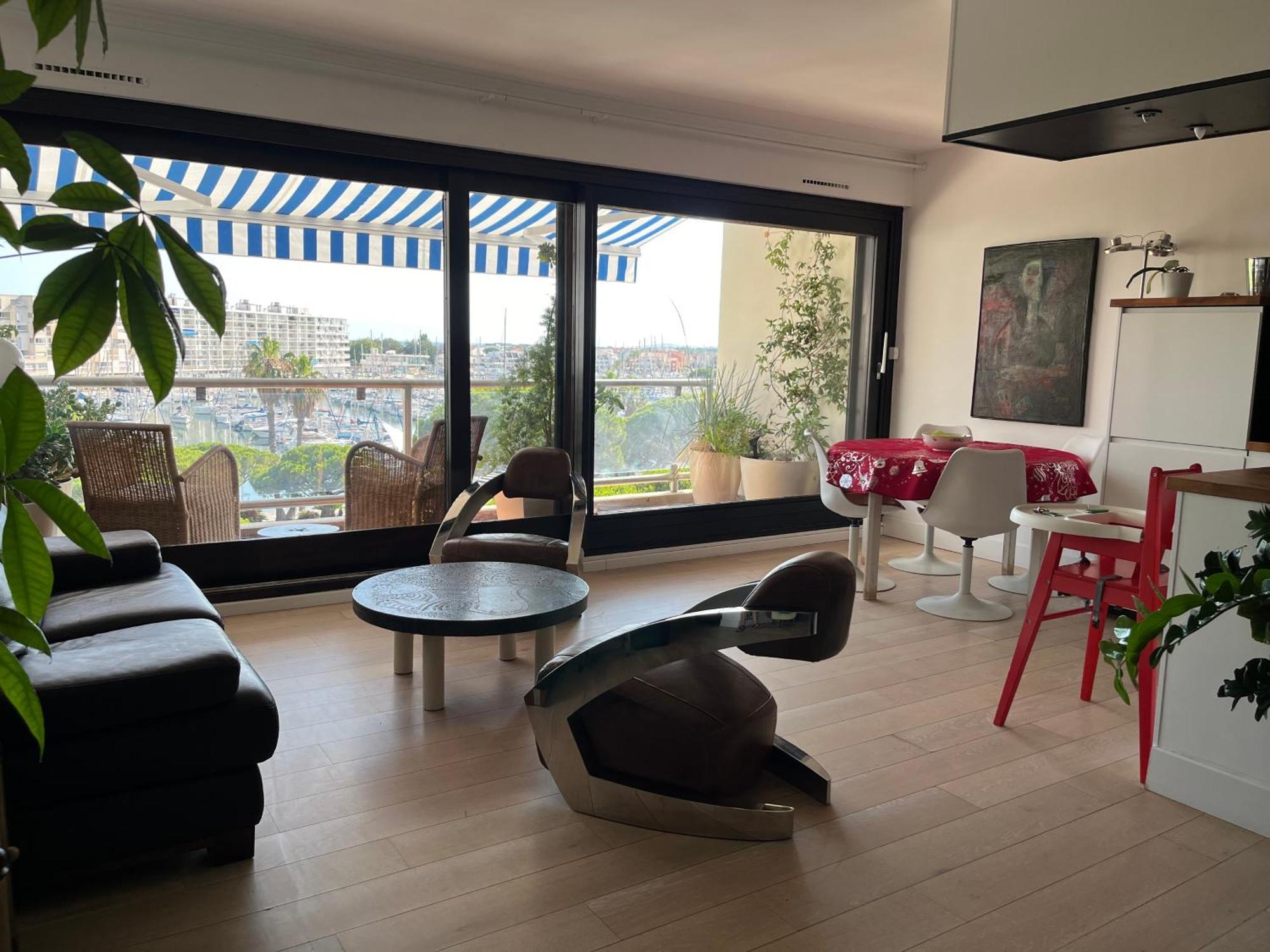 T3 Vue Port 200M De La Plage 2 Chambres Avec Garage Carnon-Plage Exterior foto
